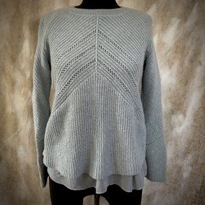 🪩 Lucky Brand Metallic Sweater I Sheer Lining